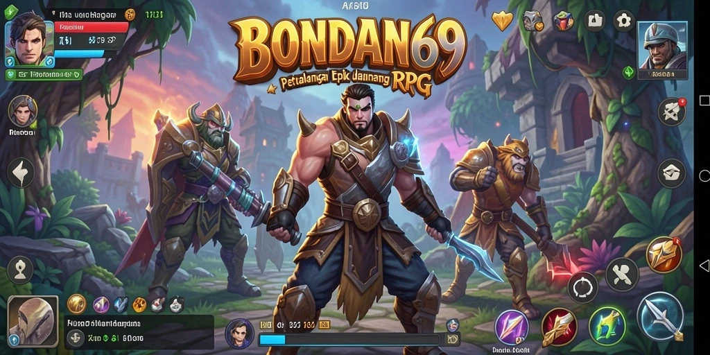 Screenshot utama BONDAN69 menampilkan aksi seru dalam gameplay RPG.