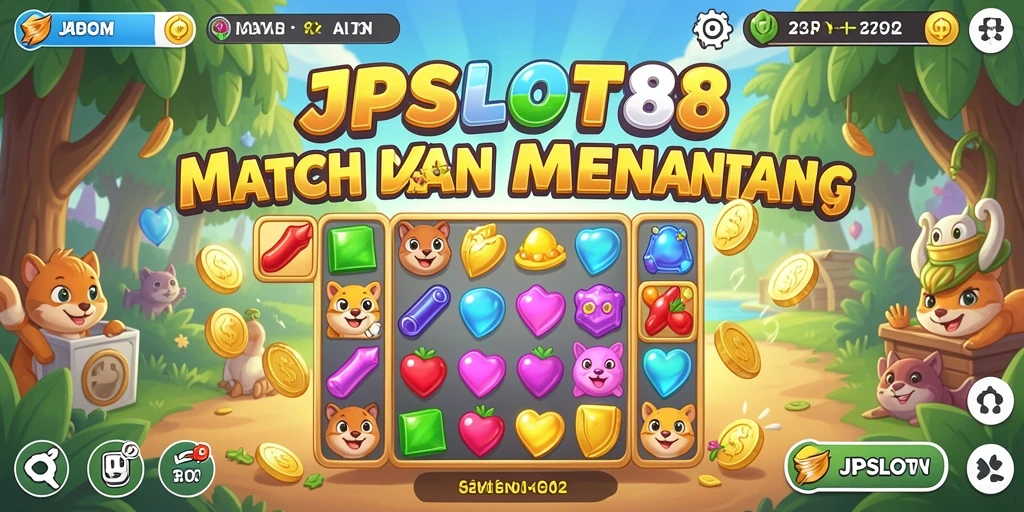 Tampilan gameplay JPSLOT88 yang penuh warna dan menarik.